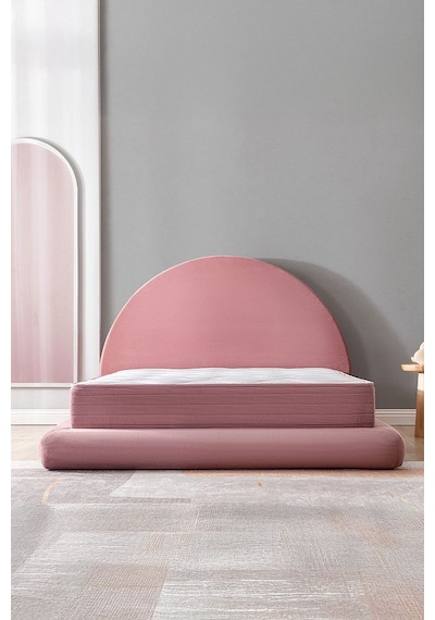 Good Night Legom Torba Yaylı Set Yatak Baza Başlık Tek Kişilik Yıkanabilir Ortopedik Pembe