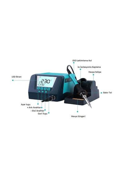 Bakon Bk90 90W Intelligent Havya İstasyonu