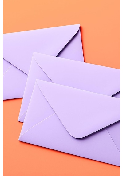Minik Zarf, 7x9 Cm 50 Adet Lila 7 X 9
