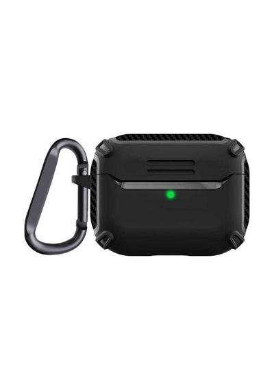 Apple Uyumlu AirPods Pro 2 Kılıf Zore Airbag 26 Silikon, Siyah