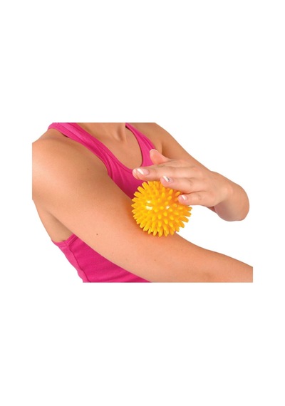 El Egzersiz Masaj Ve Duyu Topu , Yumuşak Dikenli Top Sarı Renk 8 Cm Karışık