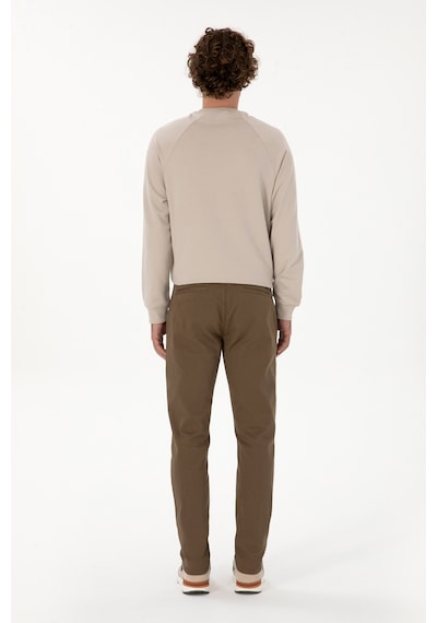 U.s. Polo Assn. Erkek Haki Pantolon Kanvas-chino 50316831-vr027 Haki