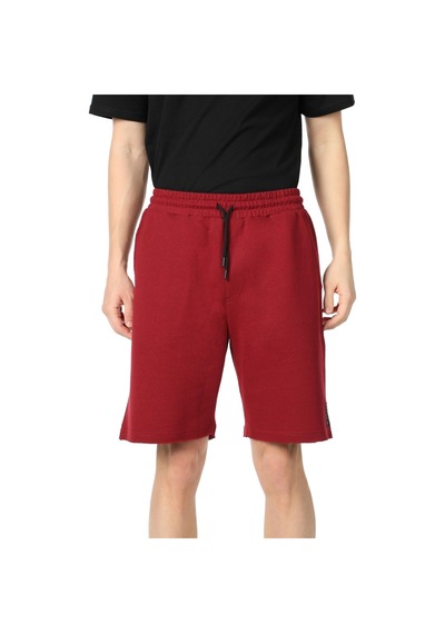 Defys Erkek Paça Ve Etiket Detaylı Cepli Regular Fit Şort Bordo - 527885669 Bordo
