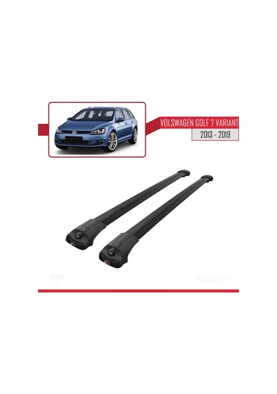 Volkswagen Golf 7 Varıant 2013-2019 Arası İle Uyumlu Ace-1 Ara Atkı Tavan Barı Siyah