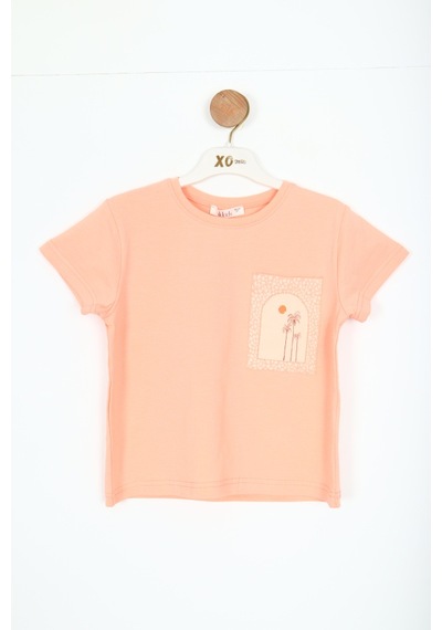 Xo Kids Kız Çocuk Tişört 4-8 Yaş 38576 Somon