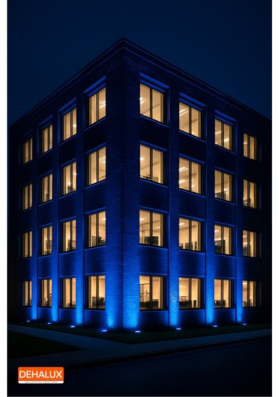 20cm 6w Led Wallwasher Mavi Dış Cephe, Minare, Bahçe Aydınlatma Iç-dış Kullanım Ip65 Mavi