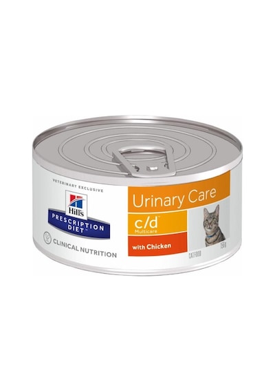 Hill's Prescription Diet Urinary Care C/D Tavuklu Kedi Konservesi 6 x 156 G