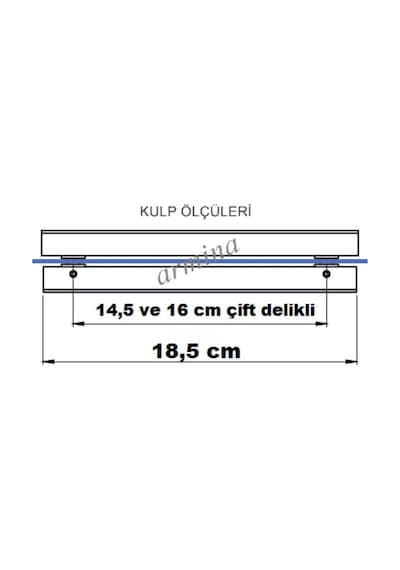 Armina Duşakabin Kulp Takımı 035 Krom