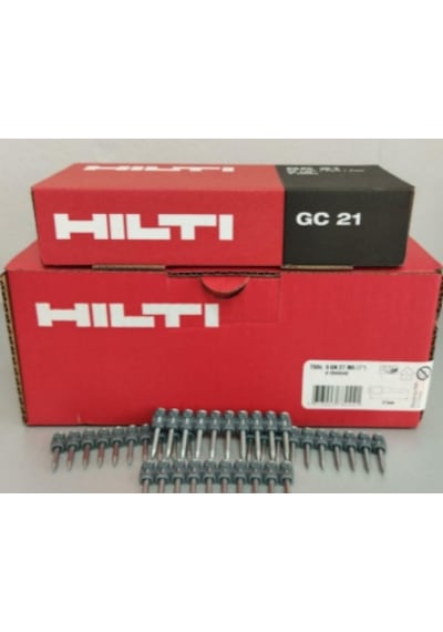 Hilti X-Gn 27 Mx Makina Çivisi 750 Adet ve Gc 21 & 22 Makina Gazı