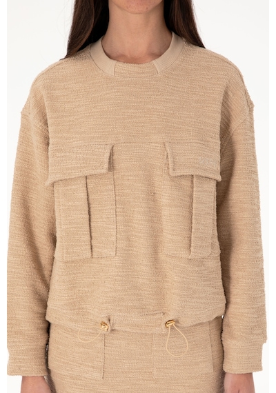 U.S. Polo Assn. Kadın Kum Bisiklet Yaka Sweatshırt 50292442-VR085