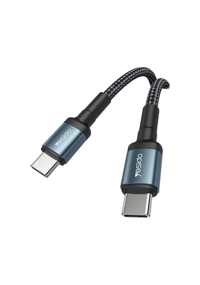 60w Hasırlı Type-c To Type-c Pd Hızlı Şarj Kablosu, 1.2 Metre Diğer
