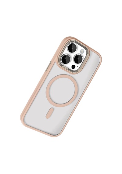 Joko Apple iPhone Uyumlu iPhone 15 Pro Max Terea Magsafe Kapak - Gold Renkli