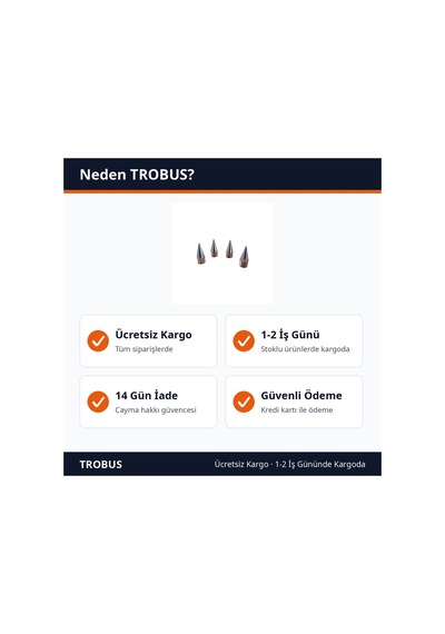 Trobus Alüminyum Sibop Kapağı Sivri Tip 4'lü 32 Mm Krom