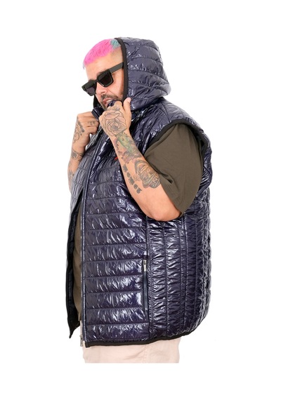 Mode Xl Büyük Beden Erkek Kapitone Yelek 25713 Siyah