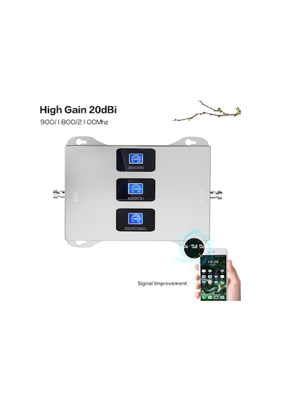 Telesinyal 30 KIRSAL ALAN Gsm Telefon Sinyal Güçlendirici, Yükseltici ve Arttırıcı (üç bantlı) 2g 3g ve 4.5g lte