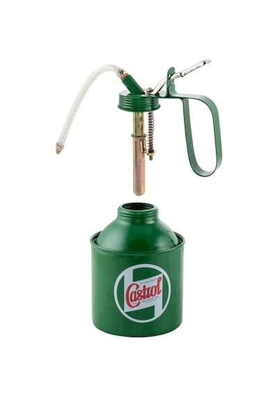 Retro Yağdanlık Yeşil Pompalı 500ml / Castrol