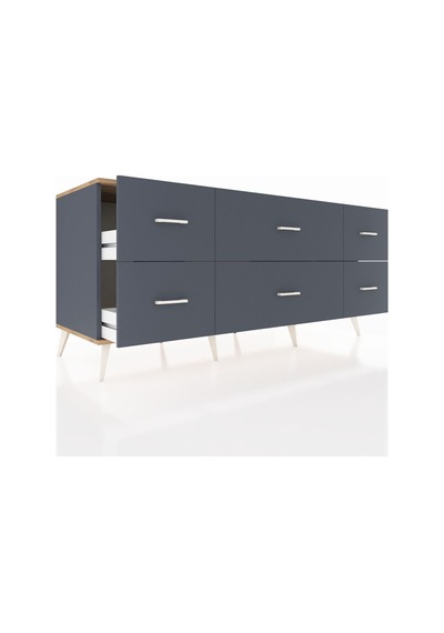 Kronos Konsol 6 Çekmeceli 176x59x83 Antrasit-çam/antrasit Çam/antrasit Kronos Konsol 6 Çekmeceli 176x59x83 Antrasit-çam/antrasit Çam/antrasit