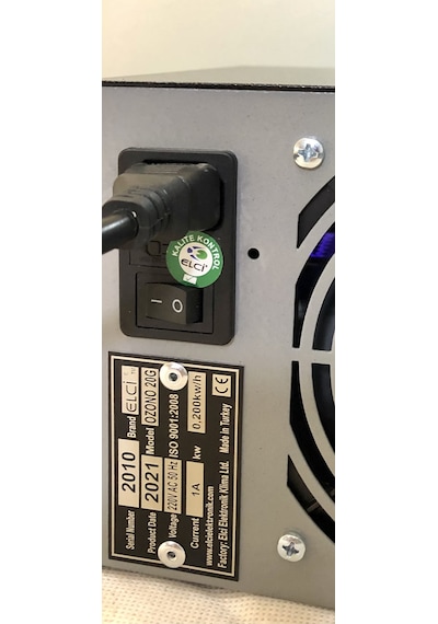 OZON CİHAZI 20.000 mg/h OTOMATİK ZAMAN AYARLI