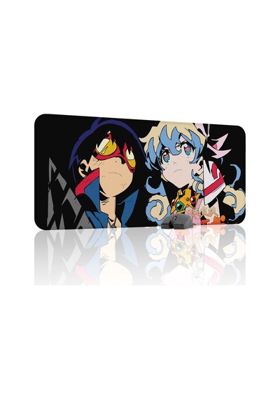 Gurren Lagann Kaymaz Dikişli Kauçuk Oyuncu Mousepad V4 - 90x40 Xxl Gaming Mouse Pad Fare Altlığı