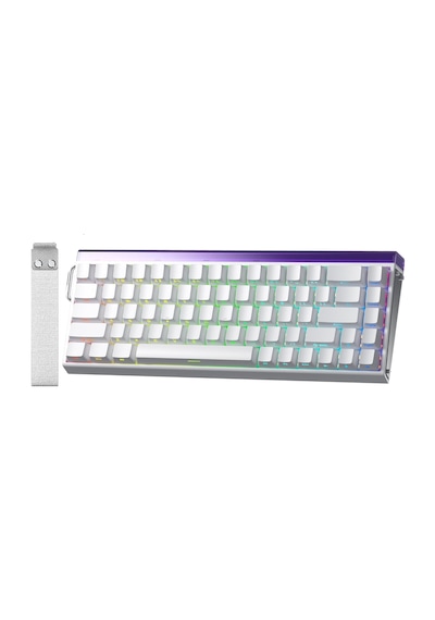 Aula Hero 68 He Manyetik Klavye Rapid Trigger Black King Switch 8000hz Rgb Neon Tkl Hot Swap Oyuncu Klavyesi Beyaz