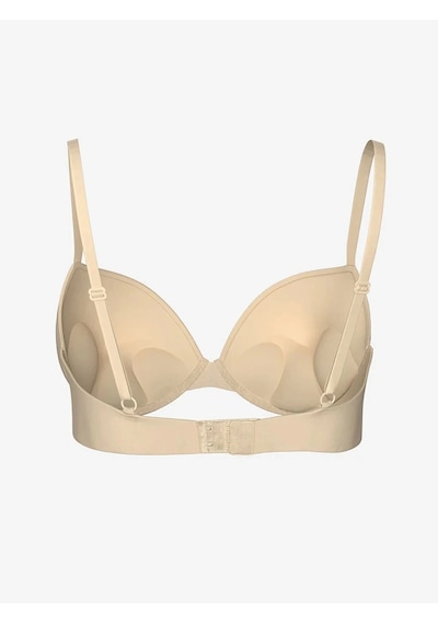 Scm Lingerie Scm Lıngerıe Balenli Dolgulu Düz Tişört Sütyen Ten