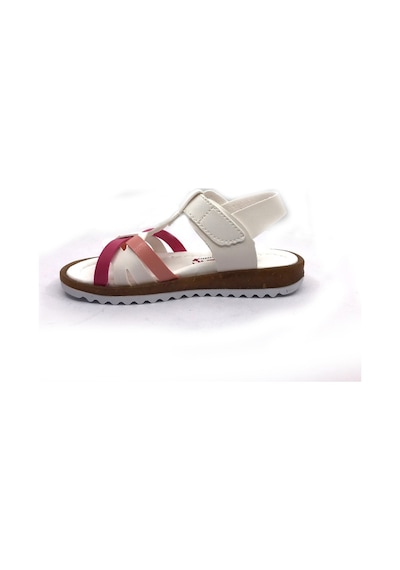 Şirin Bebe 01 Beyaz Kız Çocuk Bebe Sandalet Ayakkabı