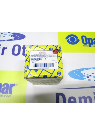 7087808E Yağ Filtresi 1,6 Egea-Jeep Renegade-Fiat 500X OPAR