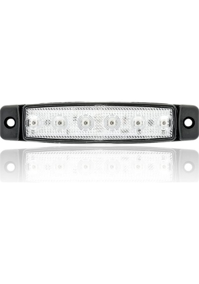 12v 6 Led Beyaz Parmak Lamba Su Geçirmez İnce Dizayn Side Marker
