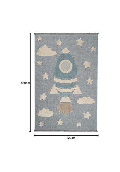 Dolce Vita Kids Çocuk Halı Serisi 474 Space, 120x180 Cm Genel