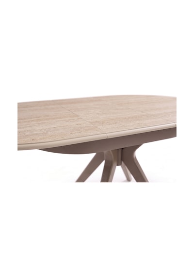 Vintera Traverten Açılır Oval Mutfak Masası 80x120