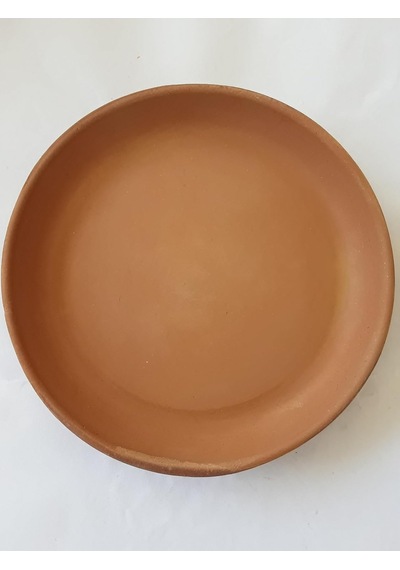 Topraktan 6'lı Fincan,saksı Altlığı Çok Amaçlı Mini Tabak 13 1,5 Cm