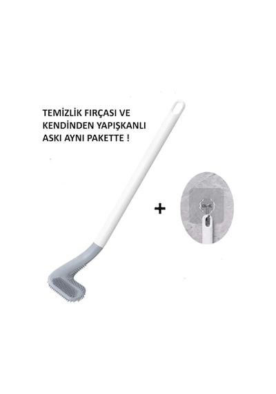 Temizlik Fırçası Silikon Golf Tasarım Wc Banyo Mutfak Klozet Temizleme Uzun Saplı Askılı Fırça Diğer