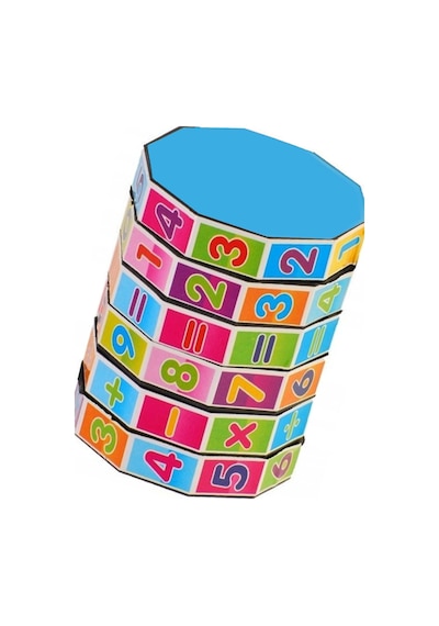 Eğitici Matematik Silindiri 4 İşlem Öğretici Zeka Geliştirici Oyuncak Çocuklar İçin Matematik Rulosu