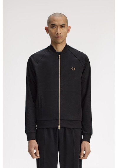 Fred Perry J1333 Black Watch Tartan Erkek Ceket Siyah