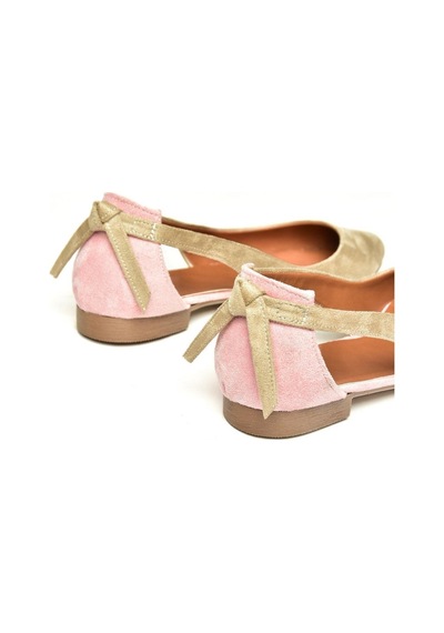 Fox Shoes H726324002 Ten Süet Kadın Babet Ten-süet Ten Rengi