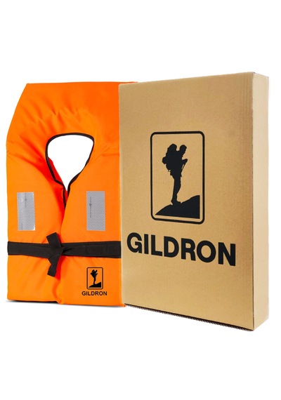 Gildron Standart Can Yeleği Yetişkin Bağlı Onaylı Ce Sertifikalı Turuncu