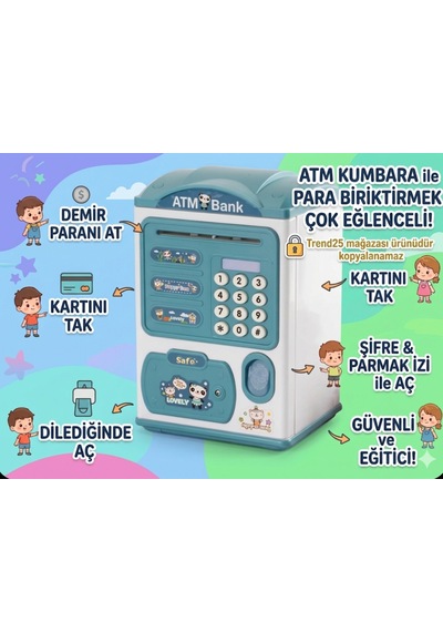Toys Işıklı Tuşlu,sesli,parmakizi Görünümlü Paramatik