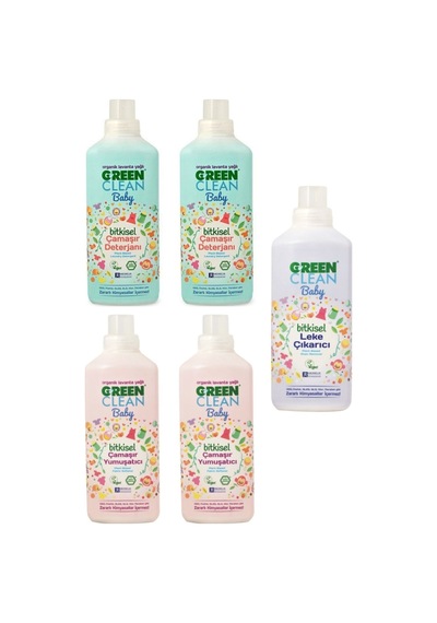 Baby Çamaşır Deterjanı Yumuşatıcı Leke Çıkarıcı Tam Set