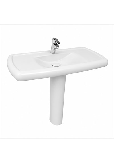 Serel Pebble Lavabo Beyaz 48x100 Cm - Pb44tds000 Diğer