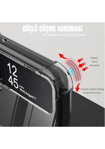 Samsung Galaxy Z Flip 3 Uyumlu Kamera Korumalı Magsafe Wireless Şarj Özellikli Şeffaf Kılıf Şeffaf, Samsung Gala Diğer Samsung Galaxy Z Flip 3 Uyumlu Kamera Korumalı Magsafe Wireless Şarj Özellikli Şeffaf Kılıf Şeffaf, Samsung Gala Diğer