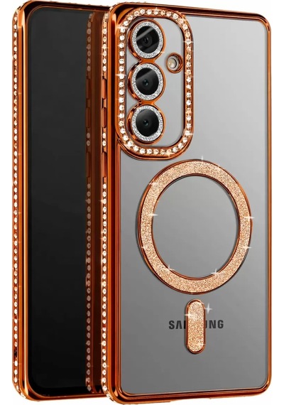 Newface Samsung Galaxy S26 Joke Simli Magneticsafe Kılıf - Turuncu