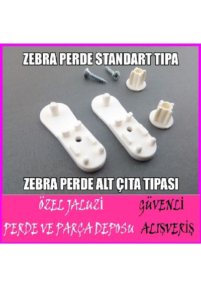 Zebra Perde Alt Çıta Plastiği-Zebra Perde Alt Çıta Tıpası-Plastik