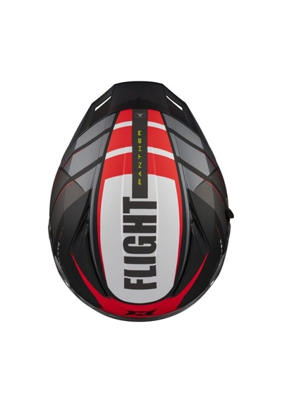 Panther Sv Kask Flight B5 Black Grey Red Glossy Çok Renkli
