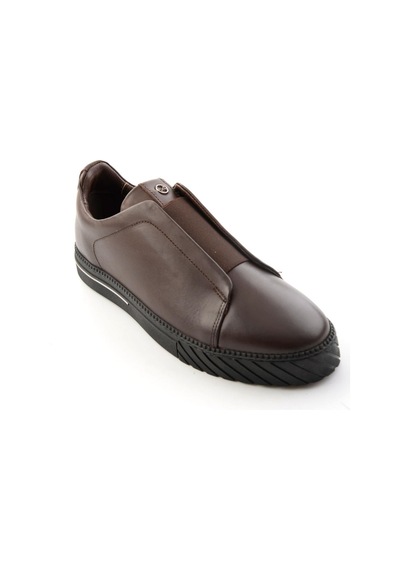 Bambi Kahve Antik Hakiki Deri Erkek Sneaker E01610197141