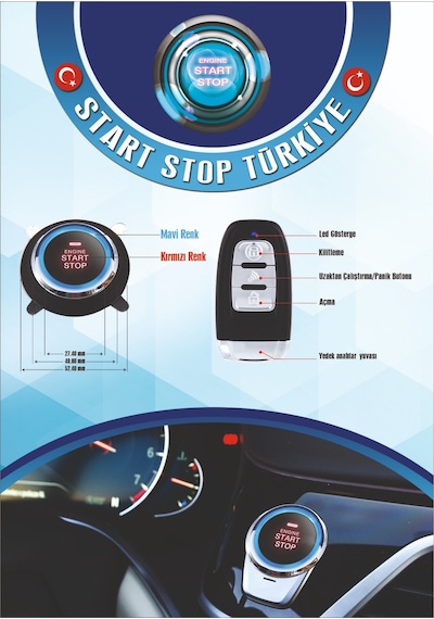 Start-stop Türkiye Anahtarsız Giriş.çıkış . Uzaktan Çalıştırma