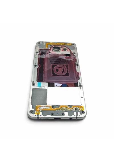 A510 Orta Kasa Galaxy A510 Uyumlu Beyaz Renk Orta Kasa Çerçeve + Ses Açma On Off Tuş Plastik Kamera Camı Hoparlör Nfc