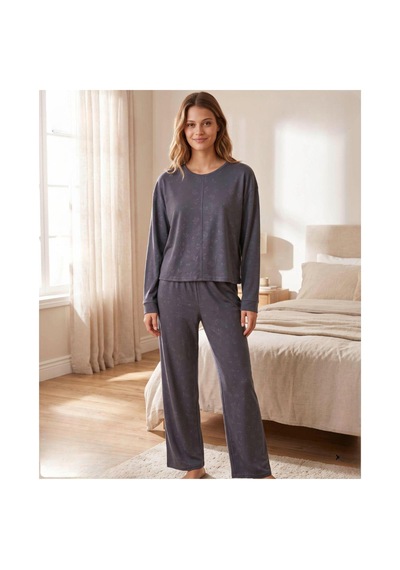 Mihra Kadın Oysho Bisiklet Yaka Uzun Kol Desenli Baharlık Pijama Takımı 20104gç - 1 Adet Gri Mihra Kadın Oysho Bisiklet Yaka Uzun Kol Desenli Baharlık Pijama Takımı 20104gç - 1 Adet Gri