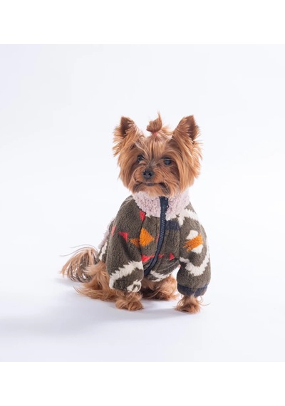Pawstar Haki Chicago Ethnic Weave Küçük Irk Köpek Pofuduk Ceket