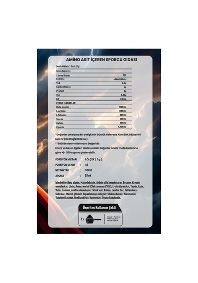 Titan Pre-workout 300gr Portakal Aromalı