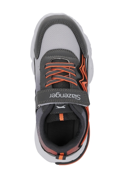 Slazenger Explorer I Erkek Çocuk Cırt Cırtlı Koyu Gri Günlük Spor Ayakkabısı